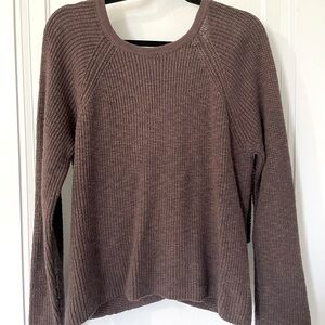 American Eagle Women’s open back wrap sweater medium brown